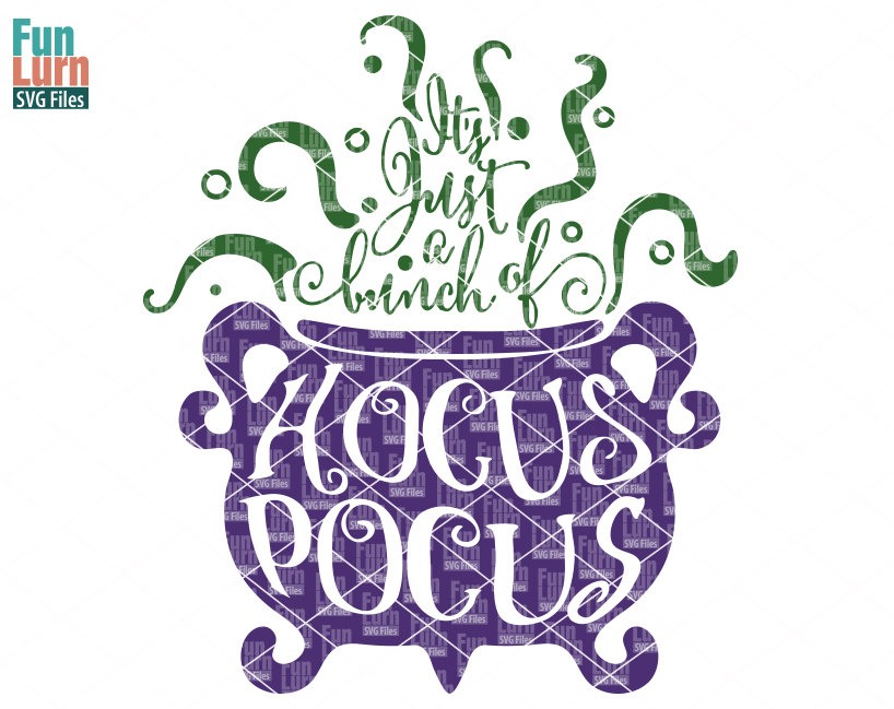 Its just a bunch of Hocus Pocus Beautiful Ornate Cauldron SVG DXF PNG and E...