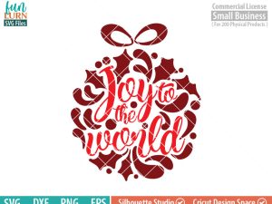 Joy to the world svg, Ornamnent, Christmas SVG, leaf, leaves, swirl, dxf, eps png for silhouette cameo, cricut air etc