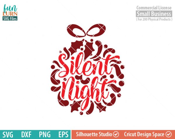 Merry and Bright svg, Ornamnent, Christmas SVG, leaf, leaves, swirl, dxf, eps png for silhouette cameo, cricut air etc