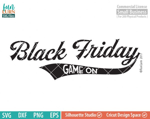 Black Friday SVG, Game on, Cyber Monday, Shopaholic svg ,dxf, png, eps file