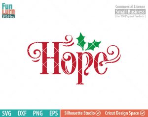 Joy Love Peace Believe Christmas SVG - FunLurn SVG