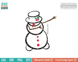 Dabbing snowman SVG - FunLurn