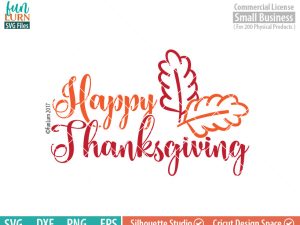 Happy Thanksgiving svg, leaves, Fall, Autumn, Thanksgiving SVG, dxf, eps png