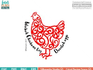 Wicked chickens lay deviled eggs SVG, Chicken Life, chicken, farm, life, southern living, svg png dxf eps for Silhouette Cameo cricut etc