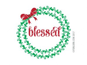 Blessed Wreath SVG