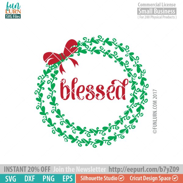 Blessed Wreath SVG