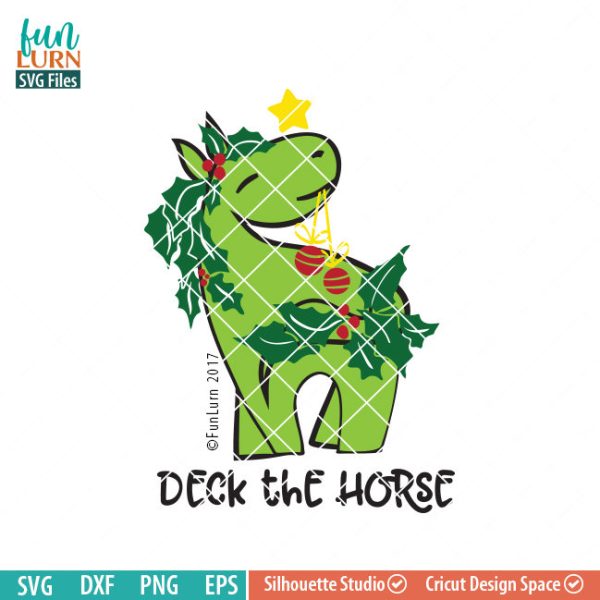 Deck the horse svg
