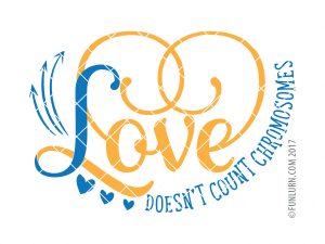 Love doesn't count chromosomes svg
