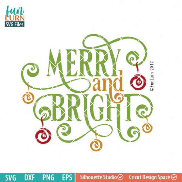 Merry and Bright svg