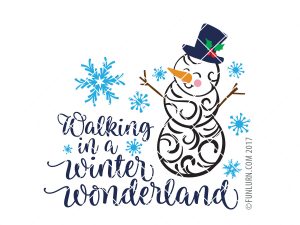 Snowman Christmas Vinyl Decal Free Shipping 849 Walking In A Winter Wonderland