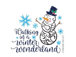 Walking in a winter wonderland SVG