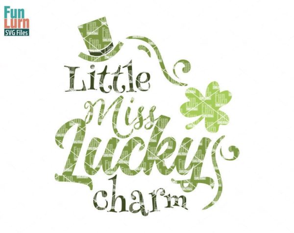 Little miss lucky charm svg
