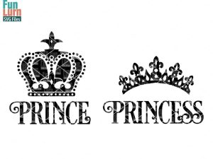 Prince Princess Crown SVG