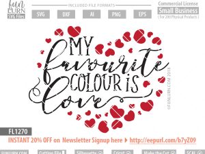 My favourite colour is Love SVG