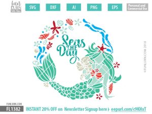 Mermaid Wreath SVG