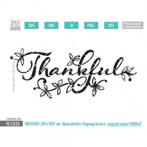 Thankful svg - FunLurn