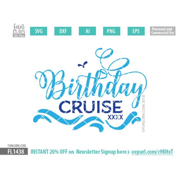 Birthday Cruise SVG