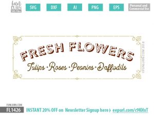 Fresh Flowers SVG