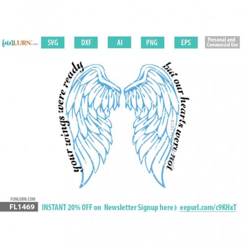 Download Your wings were ready but my heart was not SVG - FunLurn SVG