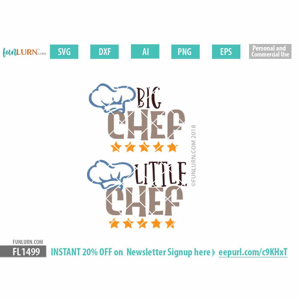 Download Big Chef Little Chef SVG - FunLurn
