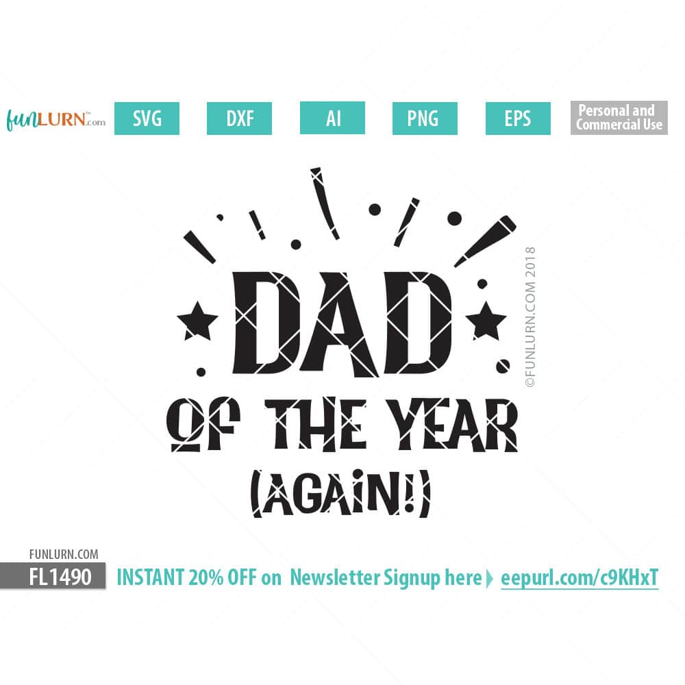 Download Dad of the Year Again svg - FunLurn