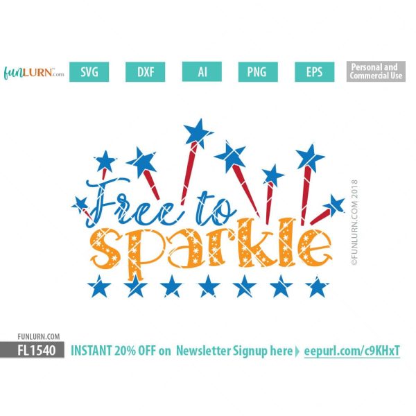 Free to sparkle svg