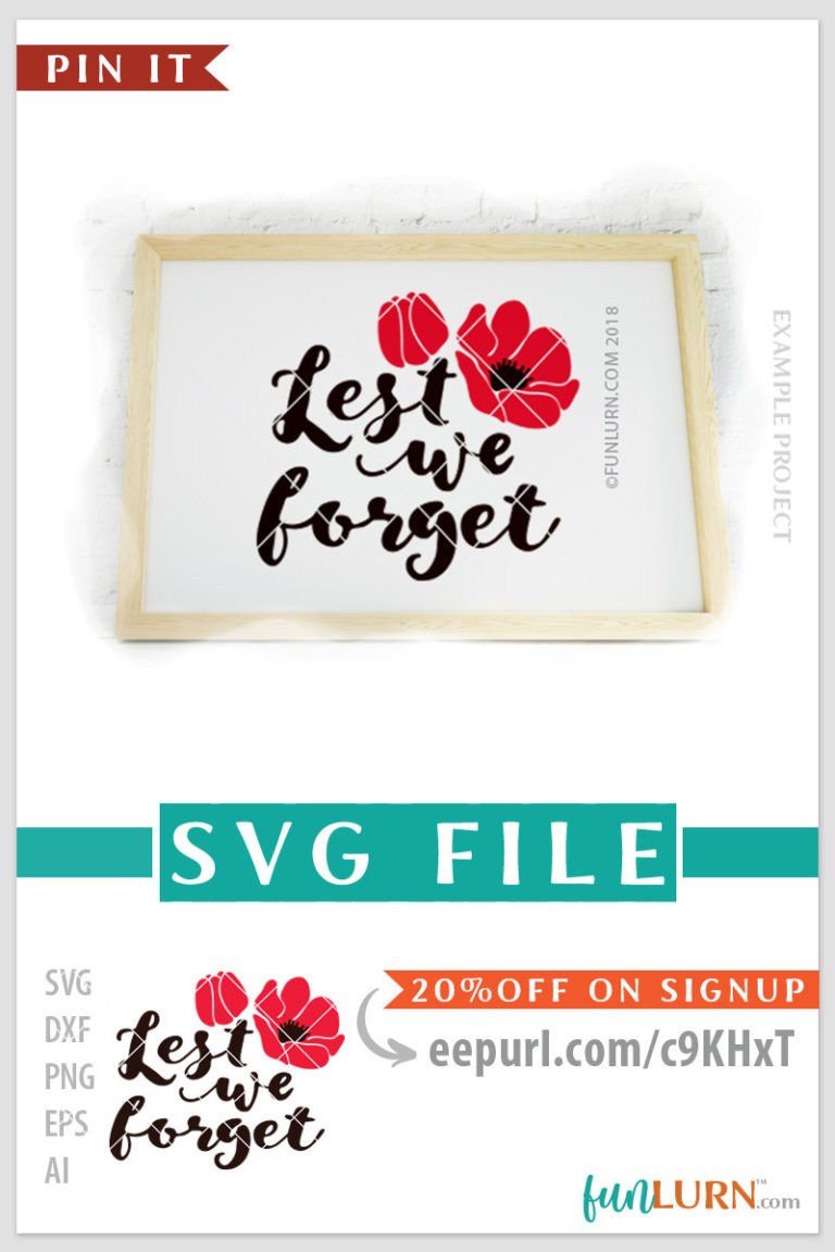 Lest we forget svg - FunLurn