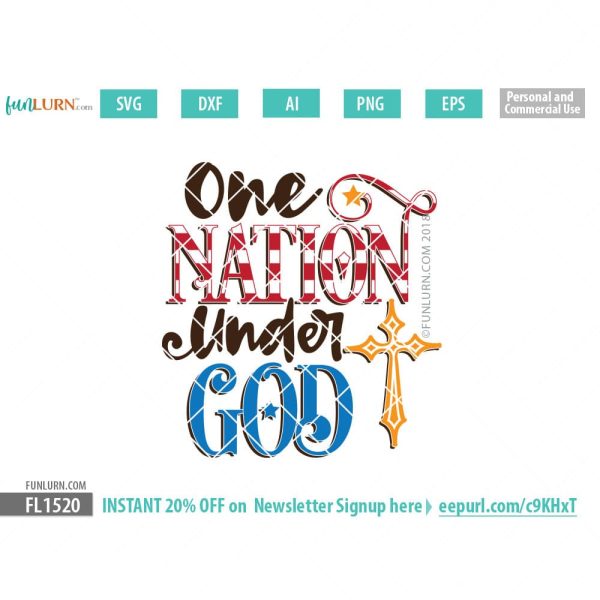 One Nation under God SVG