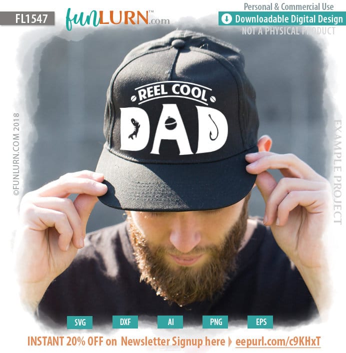 Download Reel Cool Dad svg - FunLurn
