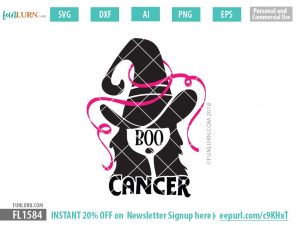 Boo Cancer SVG