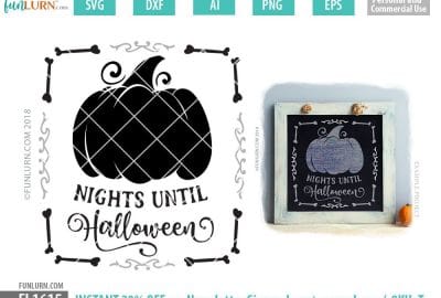 Nights until Halloween SVG