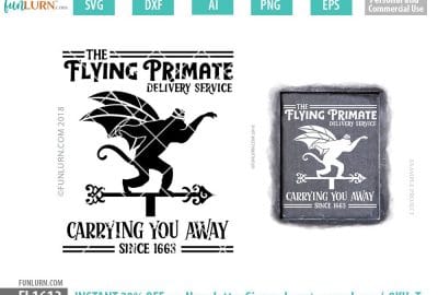 The Flying Primate delivery service SVG