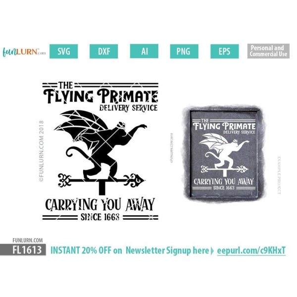 The Flying Primate delivery service SVG