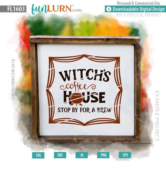 Download Witch's coffee house, stop by for a brew SVG - FunLurn