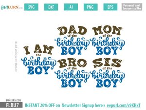 OFISHALLY Mommy Of The Birthday Boy svg eps png OFishally Mommy SvG dxf Mommy of the Birthday Boy SvG Instant Download Cut File