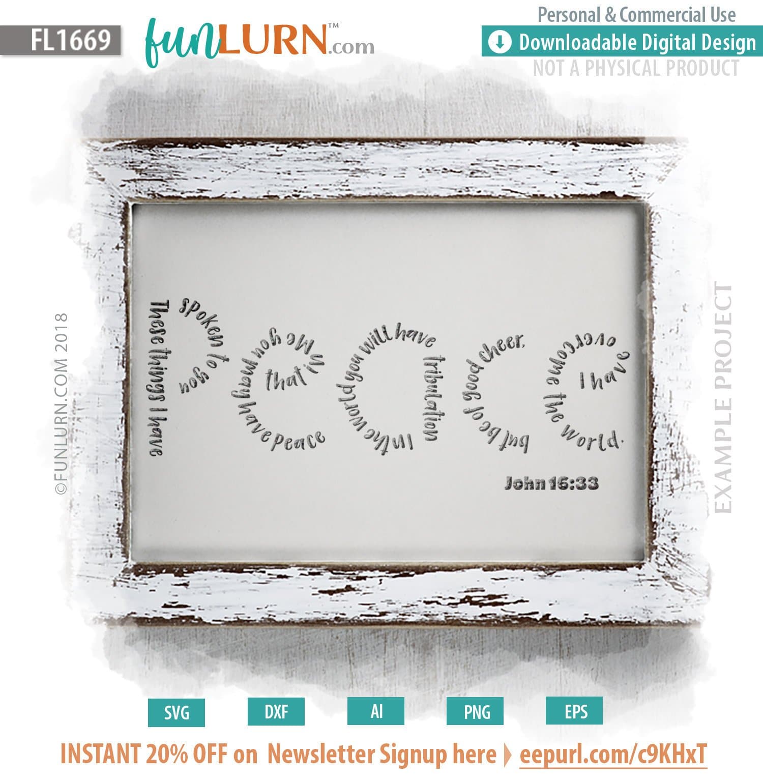 Download Peace John 16 33 Bible Verse SVG - FunLurn