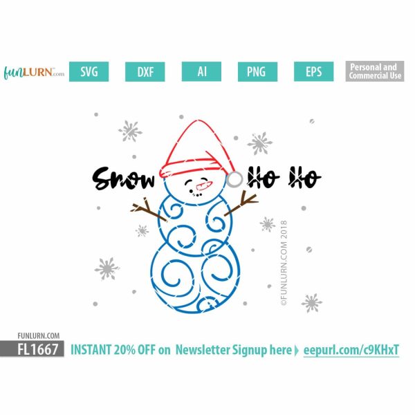 Snow Ho Ho SVG