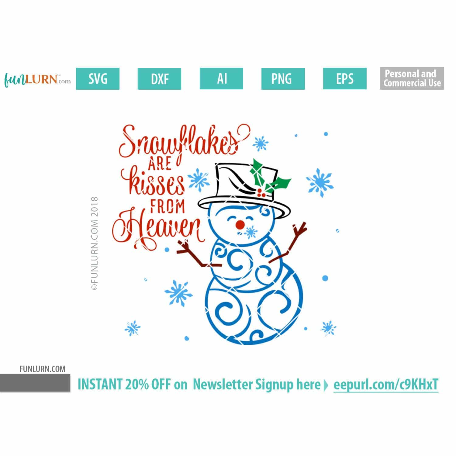 Download Swirly Snowman Bundle SVG - FunLurn