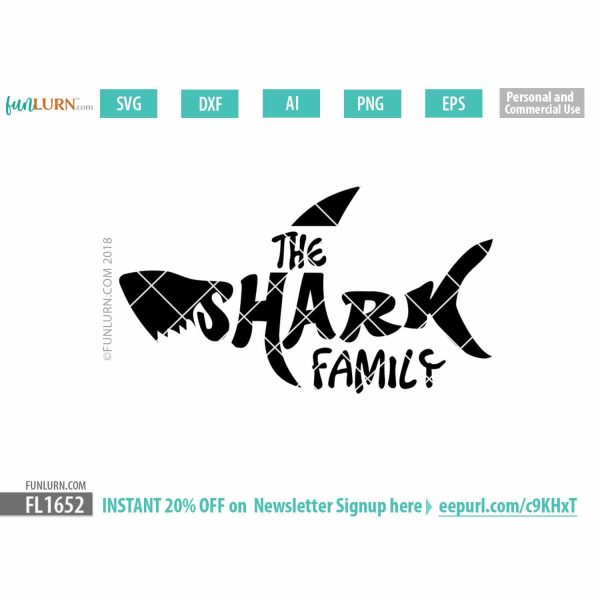 The Shark Family SVG