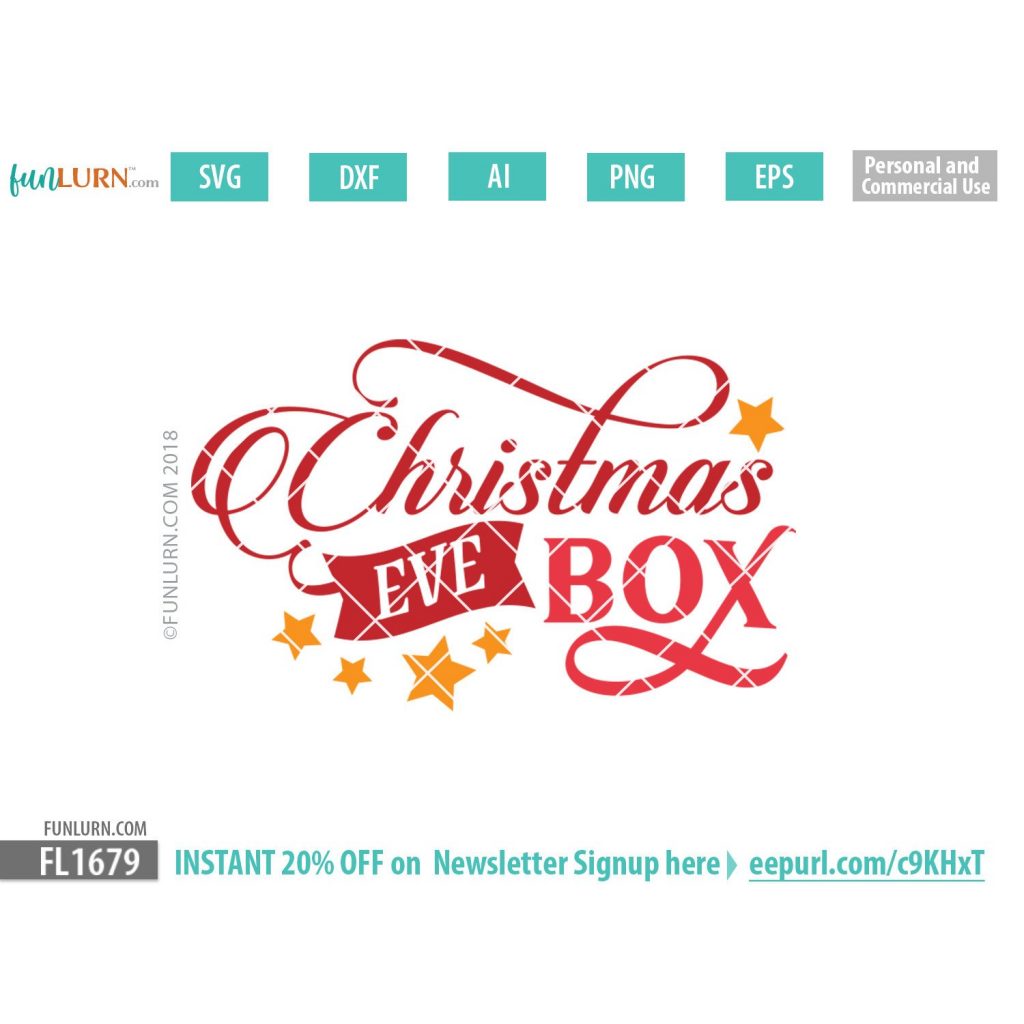 Christmas Eve Box SVG - FunLurn