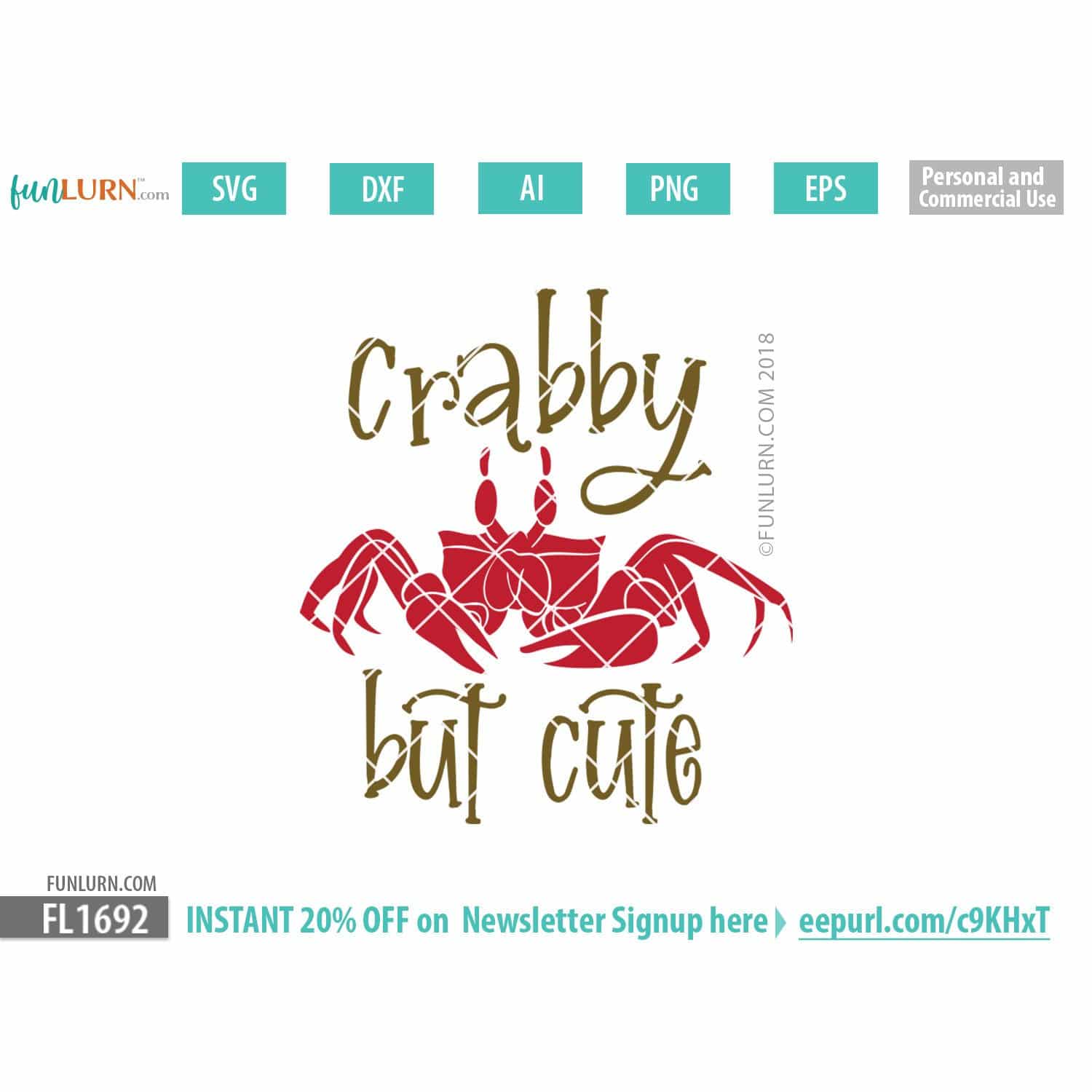 Download Crabby But Cute Svg Funlurn