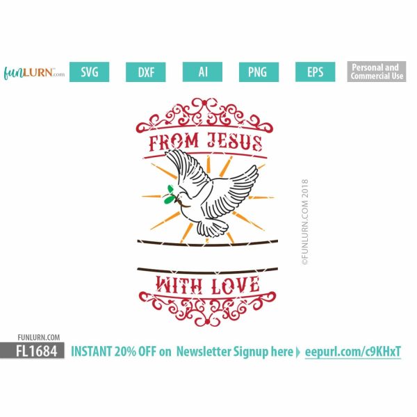 From Jesus with Love SVG