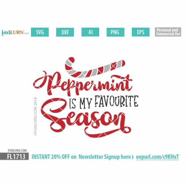 Peppermint is my favourite season SVG