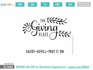 The Giving Plate SVG