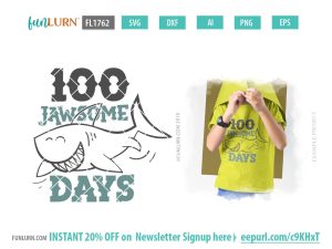 100 Jawsome Days SVG
