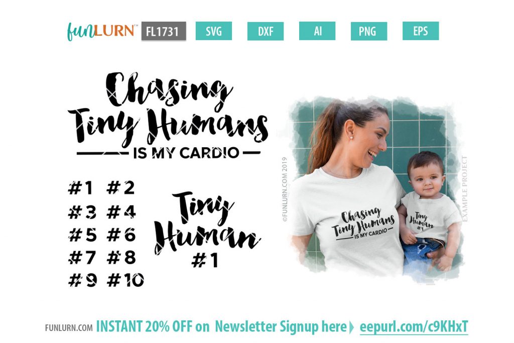 Download Chasing tiny humans is my cardio SVG - FunLurn