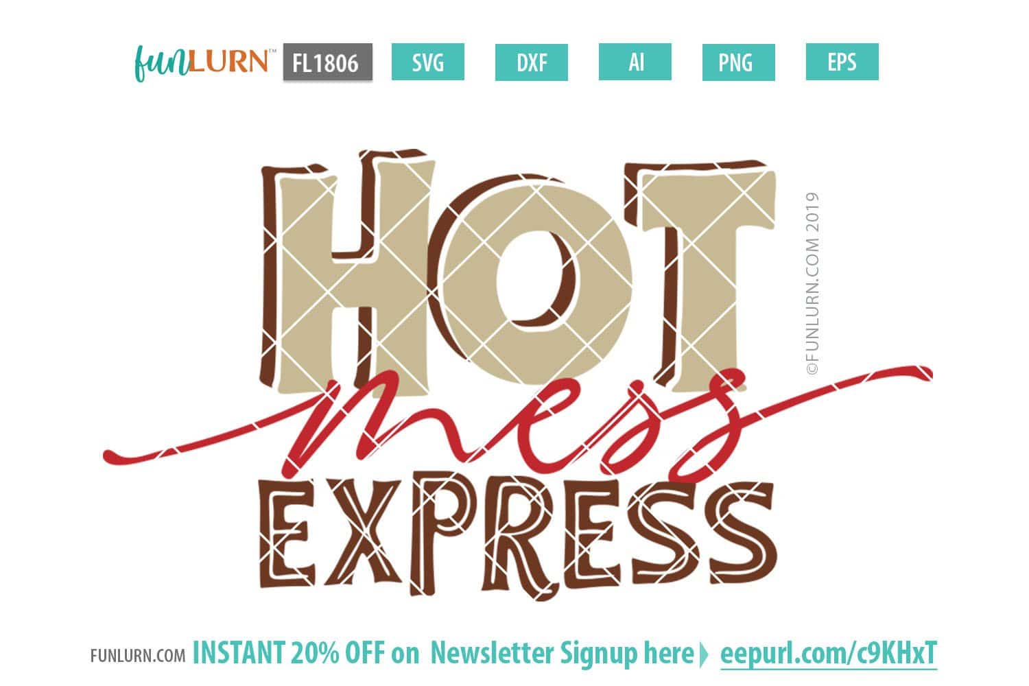 Hot Mess Express svg eps dxf png and Ai Files for Cutting Machines Cricut a...