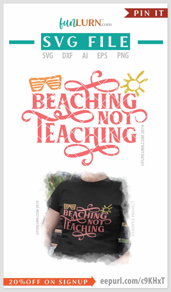 Beaching Not Teaching svg