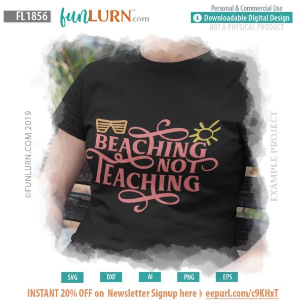 Beaching Not Teaching svg