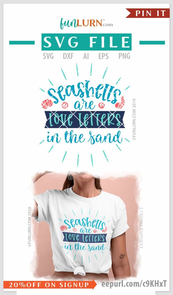 Seashells are love letters in the sand